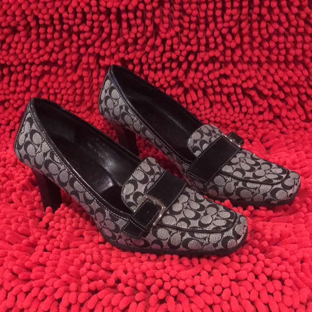 Coach Lizzie Canvas heels